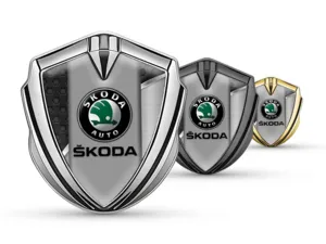 Skoda Emblema Silicona Insignia De Carrera Facha Lustrosa Cima